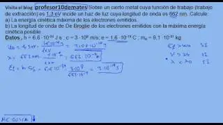 energía cinética máxima ejercicios resueltos parte 1