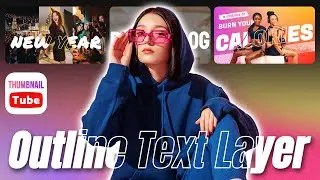 Create Outline Text Layer Effect in TubeCut | Easy Steps