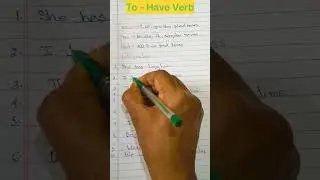 Verb To-Have : Have/Has/Had - @GSR English👑