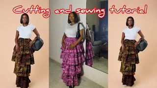 How to Make a tiered Skirt From Scratch till Finish/ Beginners Friendly/ Detailed Tutorial 