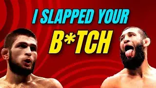 When Khamzat Chimaev SLAPPED Khabib’s Cousin After Feud with Khabib! #ufc #video #khabib #viralvideo