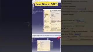 How to save files as STEP files in CATIA V5 