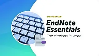 Edit citations in Word | EndNote essentials