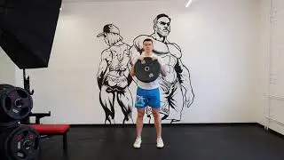 Сгибание рук на бицепс с диском