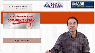 Narration by Dr. Jan Mohmad Pandit