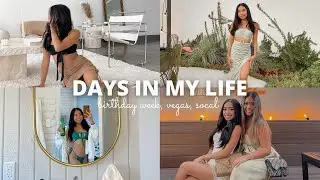 BIRTHDAY VLOG: vegas, socal, soju party + more