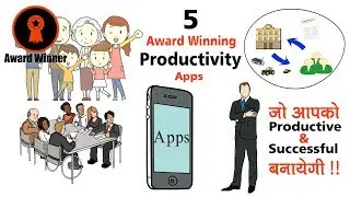 5 Best Productivity Apps | Hindi | Time management apps | Android | Iphone | Free Apps | 2019