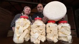 We are preparing for winter in summer. Homemade cheese making