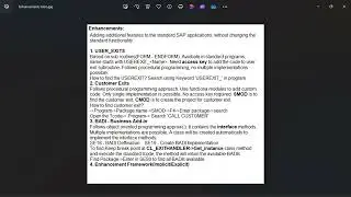Enhancements in SAP ABAP Overview