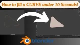 How to Fill a Curve in Blender in Under 10 Seconds! | Quick Tip