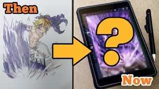 Redrawing Meliodas | Nanatsu No Taiza | On Ipad - Comic Book Style