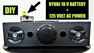 DIY Battery Powered Bluetooth Speaker - Ryobi Dual Power 200 Watt 2.1 Speaker