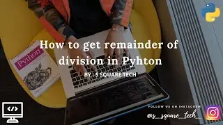 Python Program || How to get remainder of division in Python.🐍