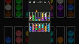 Ball Sort Color Water Puzzle Solution Level 663