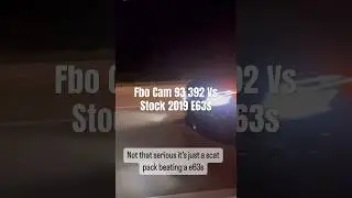 Cammed Dodge  challenger scat pack vs Mercedes Benz E63s #streetracing #mopar #amg