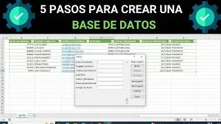 5 Pasos SENCILLOS  para Hacer una BASE DE DATOS en EXCEL