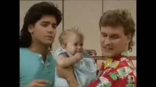 Full House - Jesse and Joey changing Michelle's diaper