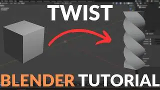 How to Twist Objects in Blender (Easy Modifier Trick!)