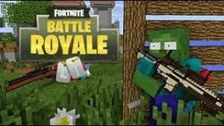 Monster School: FORTNITE BATTLE ROYALE CHALLENGE - Minecraft Animation
