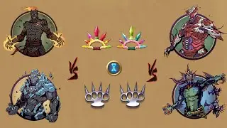 Shadow Fight 2 || Underworld - ALL BOSS Tier 1「iOS/Android Gameplay」