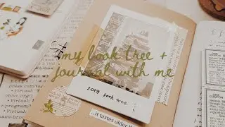 my mini book tree + journal with me