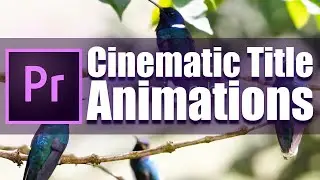Cinematic Title Animation | Cinematic text Reveal Premiere Pro