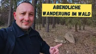 Abendliche Wanderung durch den Wald am Wildpark Rosengarten