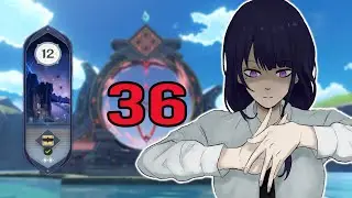 36-Starring Spiral Abyss with C0 Characters in Genshin Impact