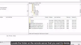 Filezilla - Deleting Folders
