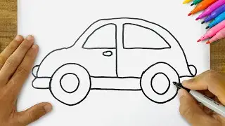 How to Draw the Easiest Car? Simple Car Drawing Step by Step