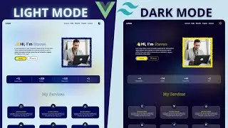 Professional Portfolio Website Design Using Vue.js 3, Vite, Tailwind CSS