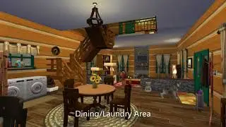 The Sims 4 Stone and Log Cabin