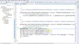 Creating an HTML form within a servlet