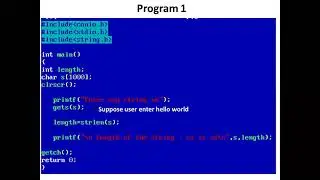 Program to Calculate Length of String using strlen() Function