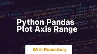 python pandas plot axis range