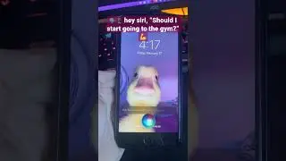 🗣📱 hey siri, “Should I start going to the gym?” 💪
