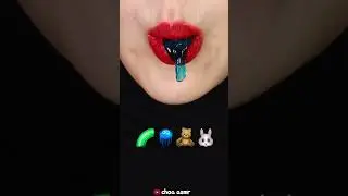 Noodle jelly, Jellyfish, Clear jelly, Frozen agar jelly ASMR