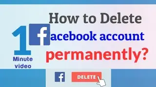 How to delete (fb)Facebook account permanently (2019)