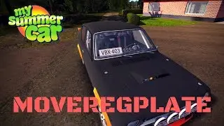 MoveRegNumbers - move license plate - My Summer Car #69 (Mod)