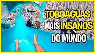 VOCÊ TERIA CORAGEM DE IR EM ALGUM DESSES? OS TOBOÁGUAS MAIS INSANOS DO MUNDO