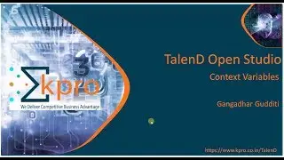 8.TalenD context variables