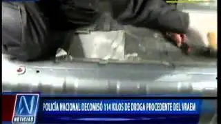 CUSCO: PNP DECOMISÓ 114 KILOS DE DROGA PROCEDENTE DEL VRAEM