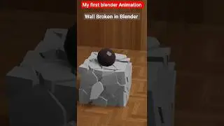 Rock breaking Animation in Blender 