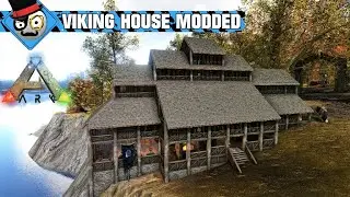Ark Survival Evolved - Modded Viking house Built on the Fjordur Map (SpeedBuild)