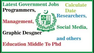 Govt Jobs For Programmers, Graphic Designers Social Media Experts ana Management, junior coders