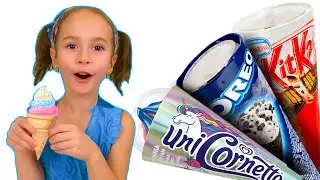 Аринка и игра в съедобное и настоящее