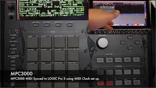 107.  MPC3000 MPC Synced to Logic Pro X