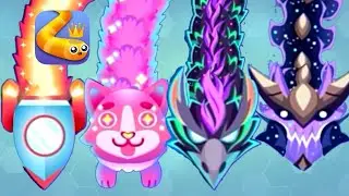 How to UNLOCK ALL 4 Snakes in Space SKINS on snake.io | Cosmic Corci, Star Sparrow, Endless Void