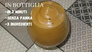 Bottled coffee cream, without cream, in just 2 minutes and with 3 ingredients.