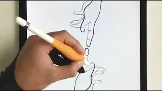 One Continuous Line Drawing using Procreate's Symmetry Tool